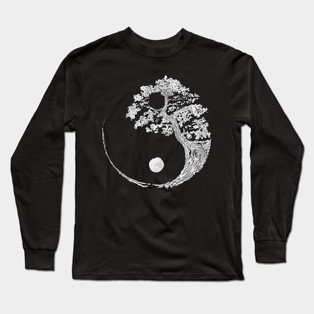 yin yang Long Sleeve T-Shirt by PaperHead